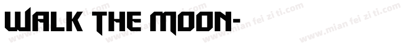 Walk The Moon字体转换